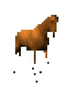 pixel horse