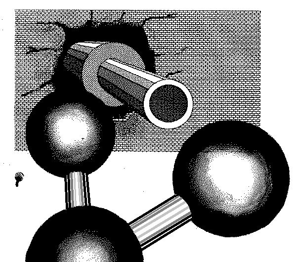 brick_and_moleculeBW